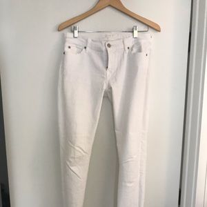 7 for all Mankind White skinny jeans